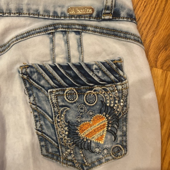 - La Bonita triple button stretch skinny faded jeans size 11 (e) - Picture 10 of 10